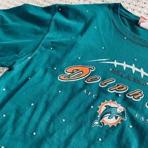 Miami Dolphins bedazzled tee